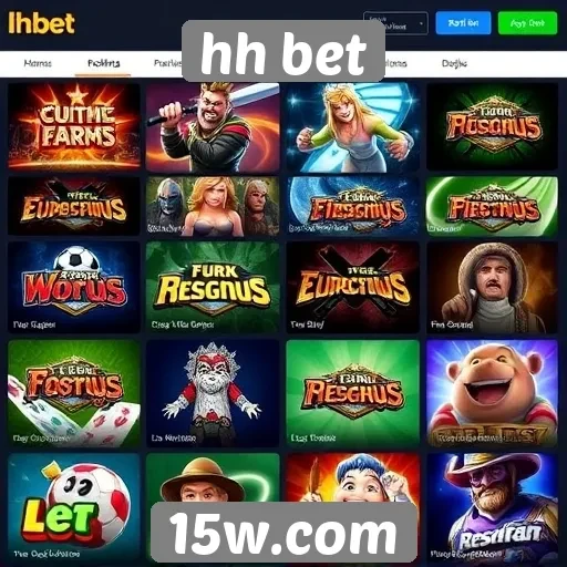 A variedade de jogos oferecidos na hh bet