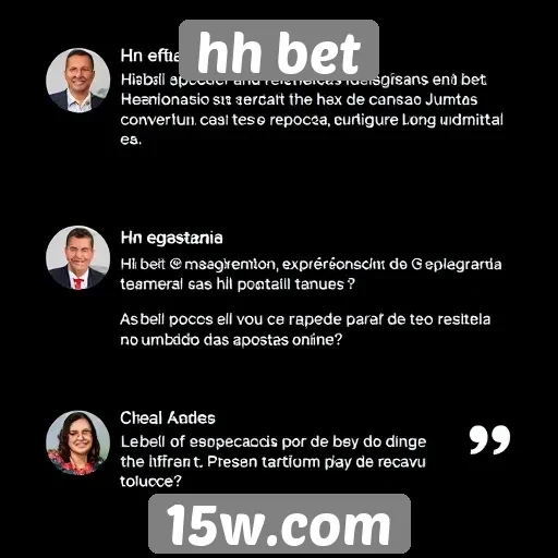 Depoimentos de usuários sobre a experiência no hh bet